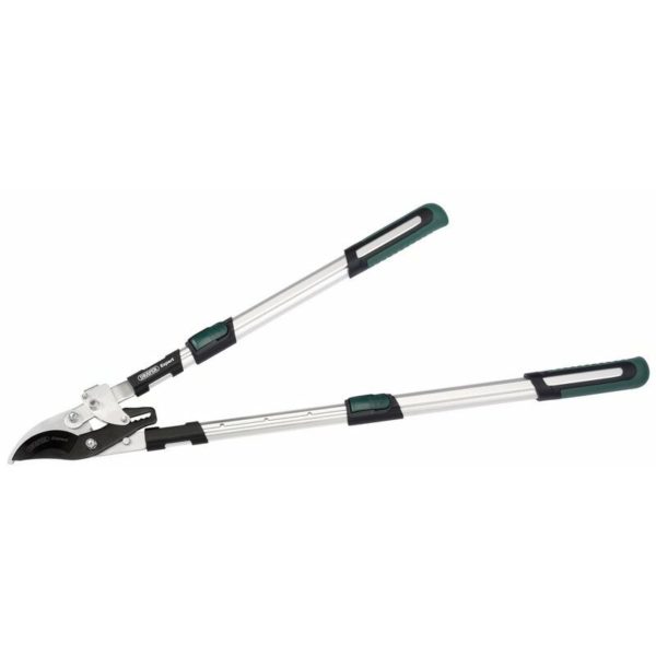 Telescopic Soft Grip Bypass Ratchet Action Loppers with Aluminium Handles 36819 - Draper