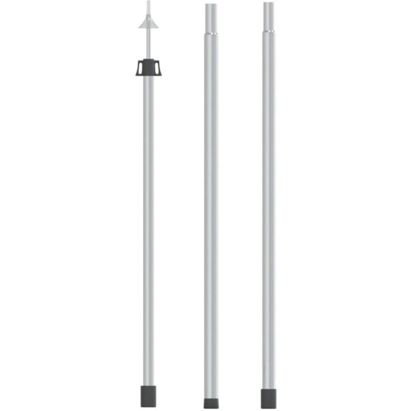 Telescopic Tarp Pole with Length of 102-260 cm Aluminum