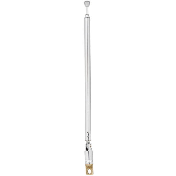 Telescopic fm Radio Antenna 4 Sections Chromium-plating Copper Antenna 360° Rotatable