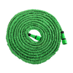 Telescopic garden hose sprayer for cleaning garden carts, green (5 m)
