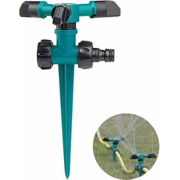 Three-arm automatic rotary sprinkler