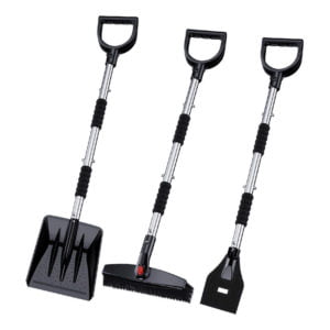Three in one stainless steel snow shovel removable retractable vehicle snow shovel in winter