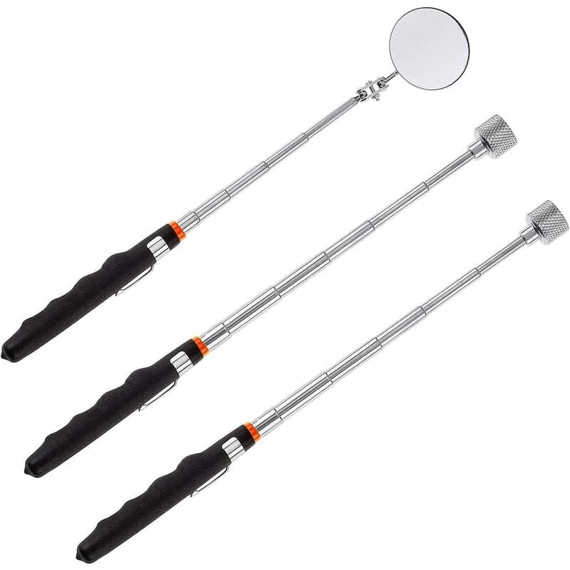 Three packs of magnetic pickup tools, 16 pounds of telescopic magnet rod, 16 pounds of telescopic magnet rod, men's small tools