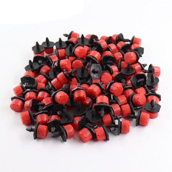 Thsinde - 100 pcs Drippers Drip Irrigation Dripper, Garden Emitter Sprinkler Nozzles, Drip Watering 8 Holes