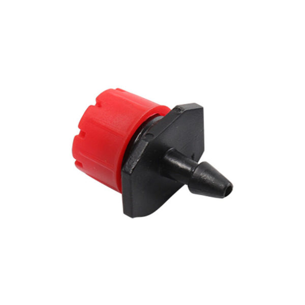 Thsinde - 100pcs Adjustable Irrigation Dripper, 1/4 '' Drip Irrigation System Micro Flow Drip Head Fog Nozzles Irrigation for Vegetable Gardens or