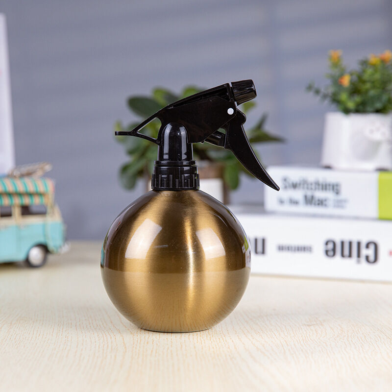 Thsinde – 304 Stainless Steel Sprinkler Watering Pot Black Gold Gardening Mini Household Sprinkler Alcohol Spray Bottle 500ML