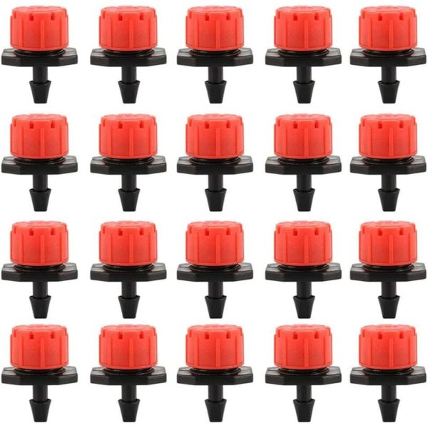 Thsinde - 50pcs Drip Irrigation Drippers, Garden Sprinkler Nozzles, 360° Adjustable Automatic Drip Irrigation for Plant Greenhouse