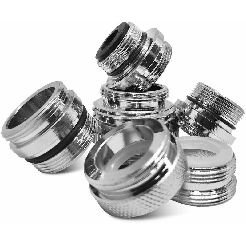 Thsinde – 6pcs Faucet Fitting Brass Faucet Adapters Multiple Size Kitchen Faucet Adapter Garden Hose Connector 6pcs