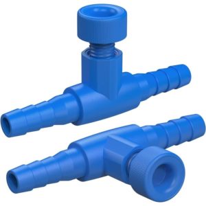 Thsinde - Aquarium Air Control Valves for 0.5cm id Airline Tubing Plastic 1 Way Air Flow Regulators Adjustable Blue Hose Connectors Air Pump
