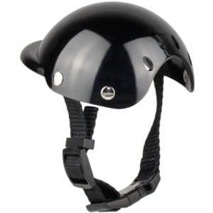 Thsinde Dog Helmet Motorcycle Doggie Safety Helmets Rainproof Sunproof Protect For Pets For Small Dog Medium-M (Diameter 12.5Cm)