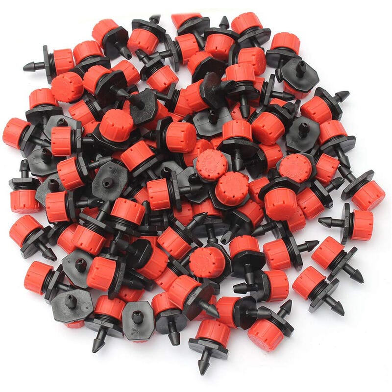 Thsinde - Drip Irrigation Drippers, Garden Spotlight Sprinklers Nozzles, 360° Adjustable Automatic Drip Irrigation for Plant Greenhouse Lawn - 200pcs