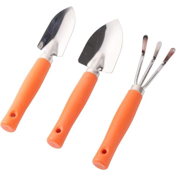 Thsinde - Garden Tool Set -3 Piece Aluminum Gardening Hand Tools - Including Garden Trowel - Hand Shovel - Tilling Hand Rake Gardening Too for gardens