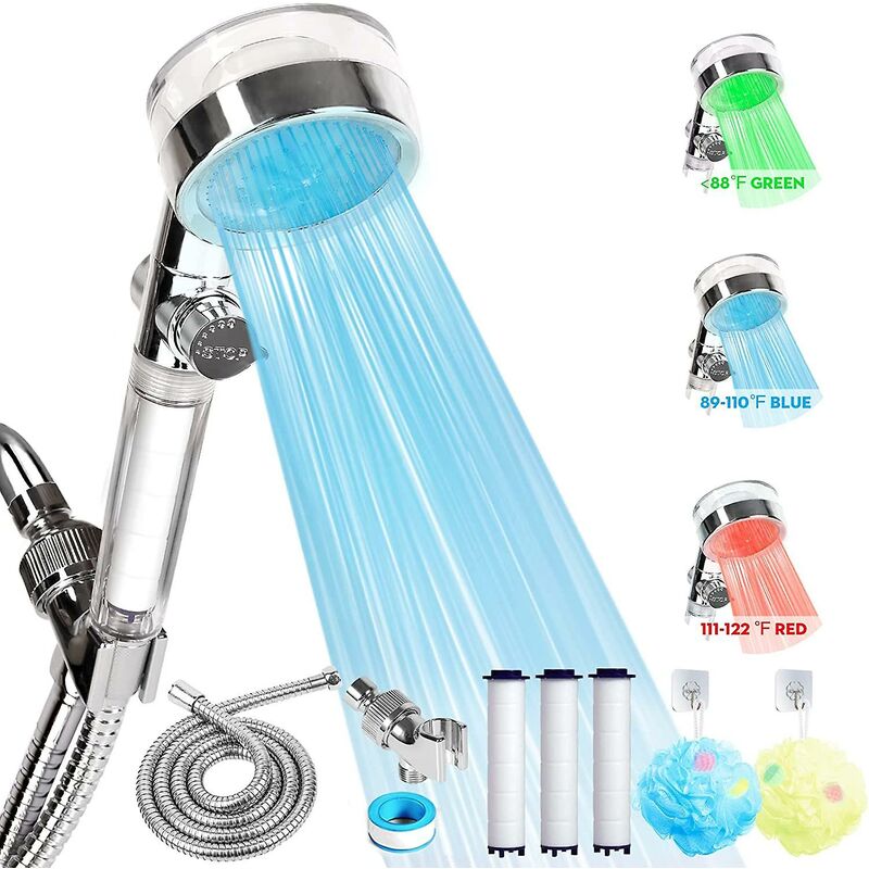 Thsinde Led Shower Head With Handheld, Shower Heads High Pressure