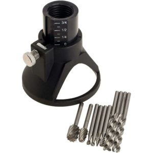 Thsinde - Multi Tool Rotary Attachment Kit For Hss Cutting Guide Drill Bit Dremel Rotary Multi Cutting Tool Cutting Guide Cutting Kit Controlled - 11