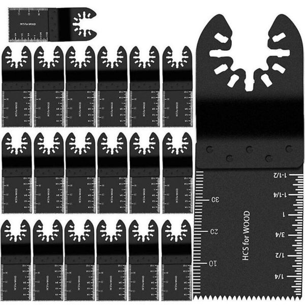 Thsinde - Oscillating Saw Blades 20 Pcs Multi Tool Blades Metal Wood Cutter 35mm Universal Quick Release Cutting Kit