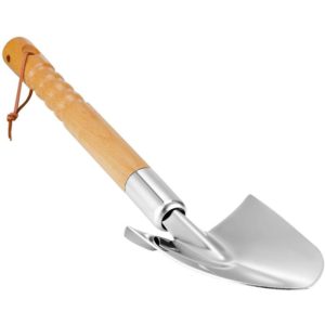 Thsinde - wooden Handle Shovel Stainless Steel Spade,planting Flowers And Vegetables Gardening Farm Tools,garden Digging Trees Planting Loosening s
