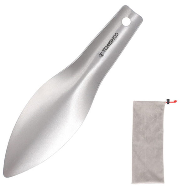 Titanium Garden Hand Shovel Outdoor Camping Hiking Backpacking Trowel - Titanium - Tomshoo