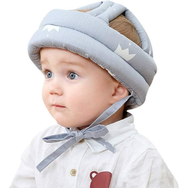 Toddler Baby Safety Helmet Baby Safety Helmet Head Protective Baby Hat Adjustable Cotton Hat Safety Helmet for 0-3 Years Old Kids