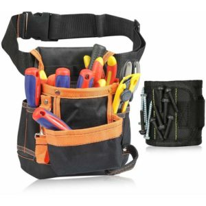 Tool Belt, Magnetic Wristband, 600D Waterproof Oxford, Multi-Function Adjustable Belt Organizer, Durable and Professional Bag for Electrician Thsinde