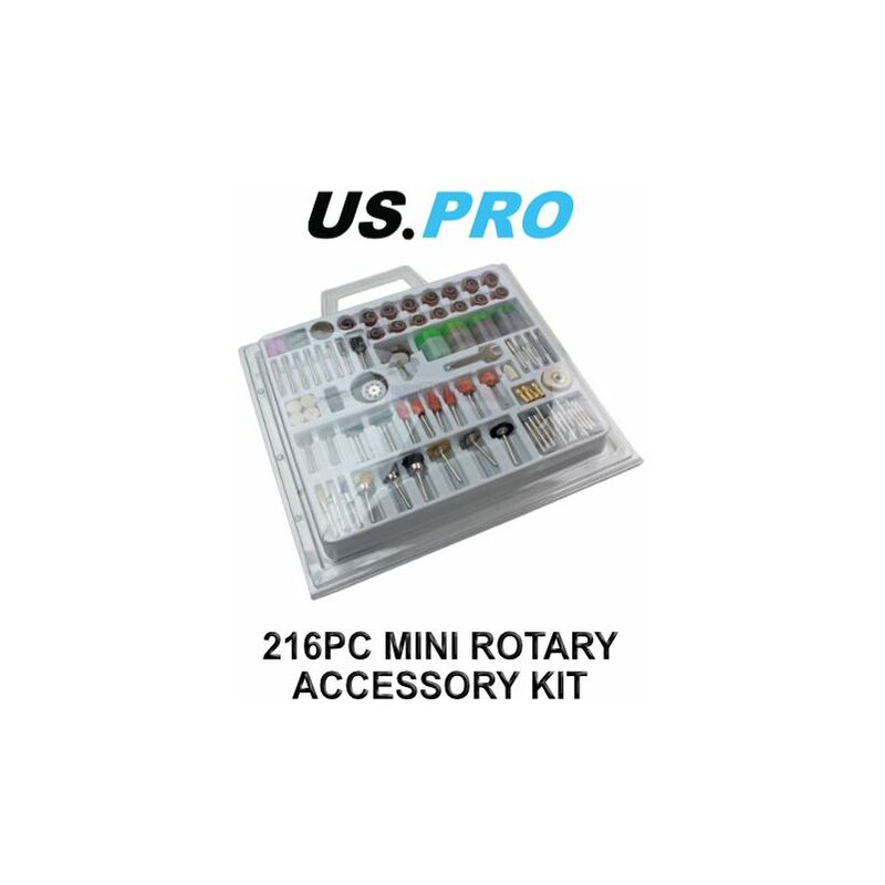 Tools 216pc Mini Rotary Tools Accessory Kit Fits Dremel Multi Tool 9056 - Us Pro