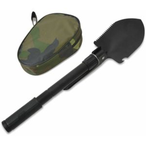 Topdeal - Folding Shovel Carbon Steel Black VDTD04386