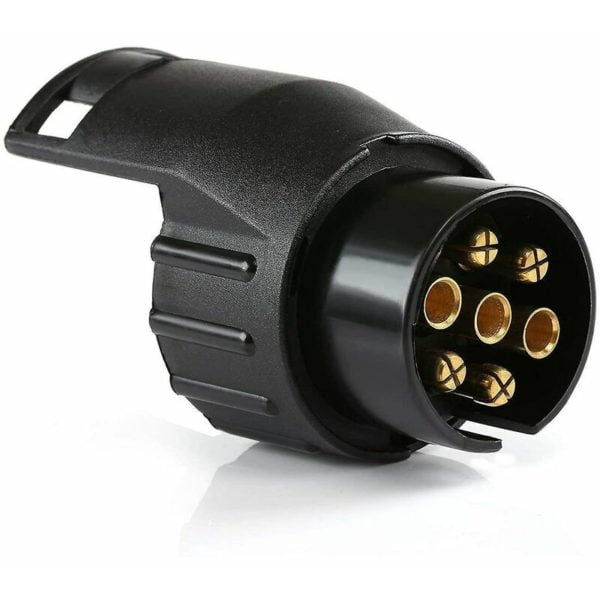 Trailer Adapter Plug, Universal Accessories, Waterproof 7 Pin to 13 Pin Towing Adapter Compatible with Car and Truck