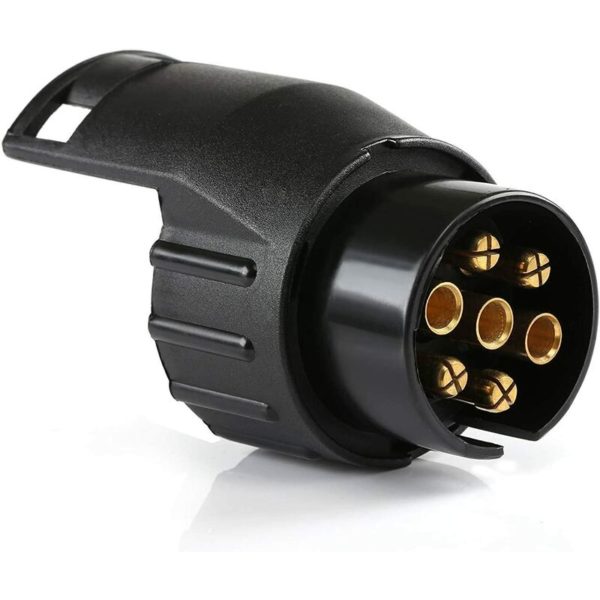 Trailer Adapter Plug Universal Accessory Waterproof 7 Pin to 13 Pin Towbar Adapter Compatible Car Truck