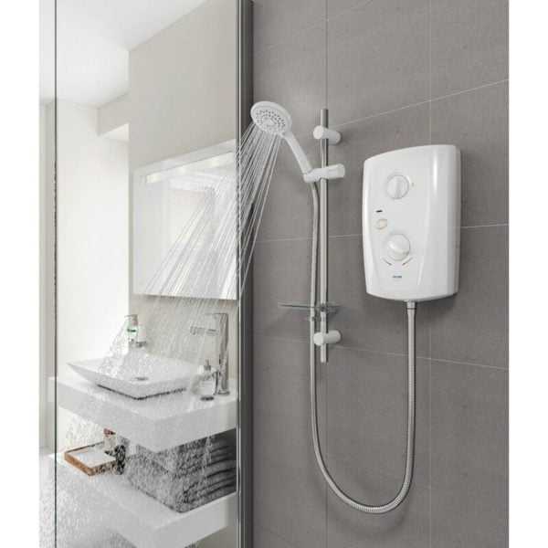 Tritonshowers - Triton T80 Pro Fit Electric Shower 8.5kW - White & Chrome