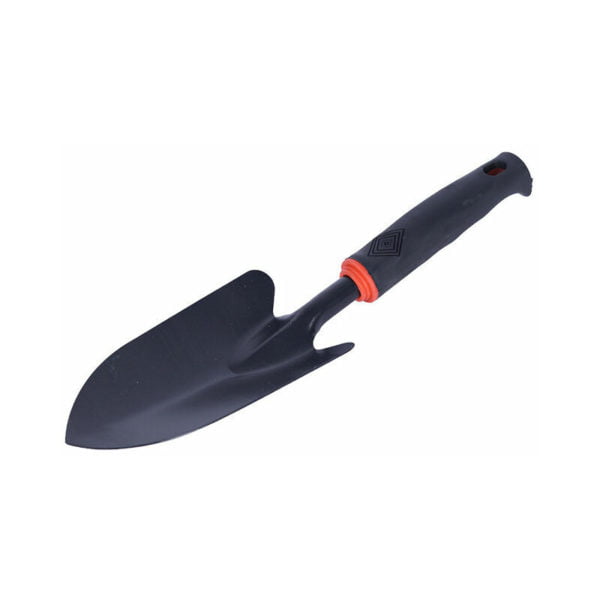 Trowel, for Tough Soil, Length 30cm, Durable Steel Head/Plastic Handle, Black/Orange,Small shovel, shovel, mini shovel