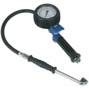 Tyre Inflator - Push-On Connector - 400mm Hose - 1/4' bsp - extra large gauge