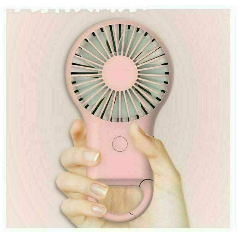 USB Fan, Mini Desk Fan with 800mAh Rechargeable Battery, Quiet Portable Adjustable USB Fan, Portable Foldable Handle for Office Desk Travel Camping