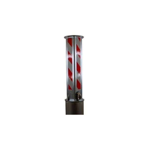 Ultra Secure - Anti-Ram Fully Telescopic TP-100R 100 mm Square Security Post (001-0960 k/d, 001-0950 k/a) - Keyed Alike Std Padlock [001-0950]