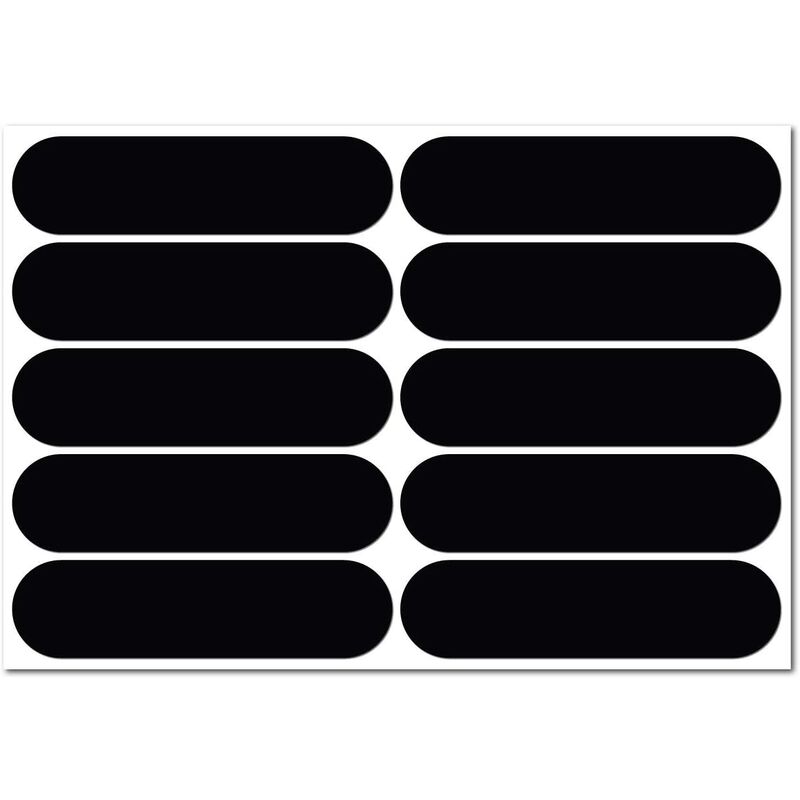 Universal Black Retro Reflective Sticker Kit - Stickers for Helmet, Motorcycle, Bike, Scooter.