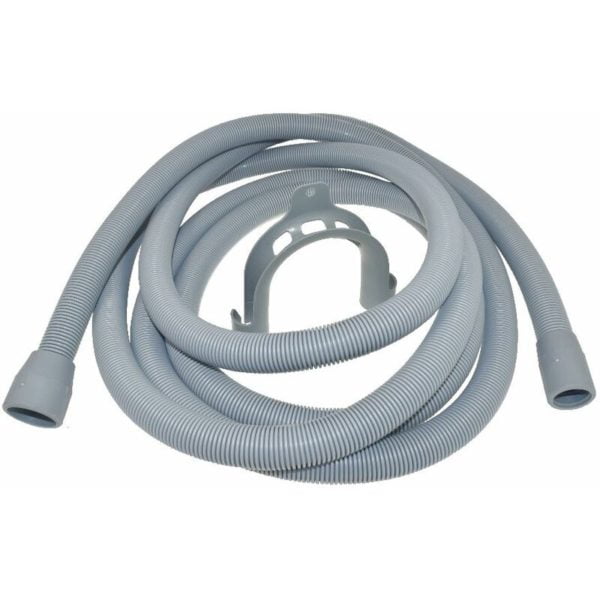 Universal Dishwasher Washing Machine Outlet Drain Hose and Hook 4 Meter Length 22-29mm
