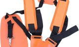 Universal Double Shoulder Strap Grass Trimmer Brush Cutter Harness Belt Garden Power Pruner Nylon Orange