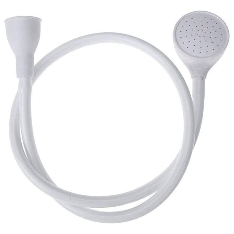 Universal Pet Shower Head Single Tap Shower Spray Tool Sink Hose Hair Wash Basin Hand Round Baby Faucet Push Sprinkler Portable Showers