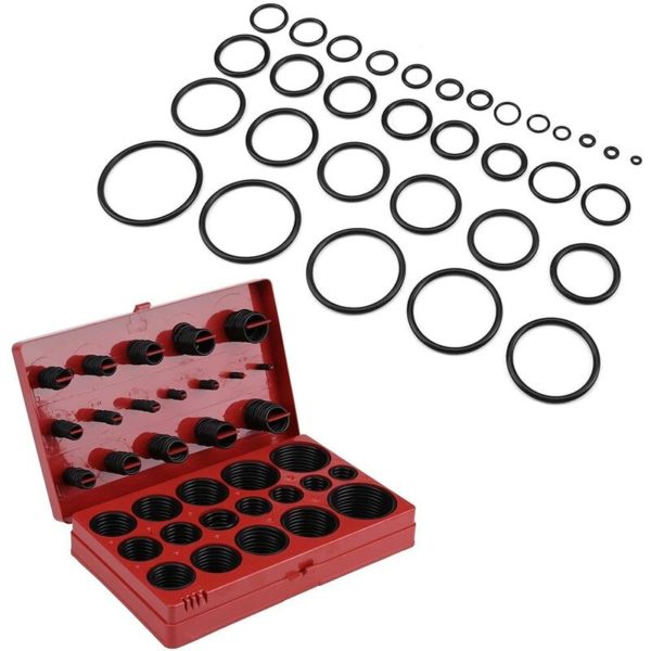 Universal Rubber O-Rings for Car Valves, 419 Pieces 32 Sizes O-Ring Assortment Ø 3-50mm Pumps and electrical equipment O-ring box