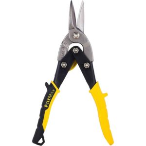 Universal Sheet Metal Shears 250Mm - Forged Steel - Cuts Soft Steel, Aluminum, pvc, Leather, Copper�. - Toothed cutting edges - Bi-material handles