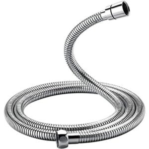 Universal Shower Hose (G1/2 inch, 1.5m), Anti-kink and Anti-twist Shower Hose, Stainless Steel/Chrome
