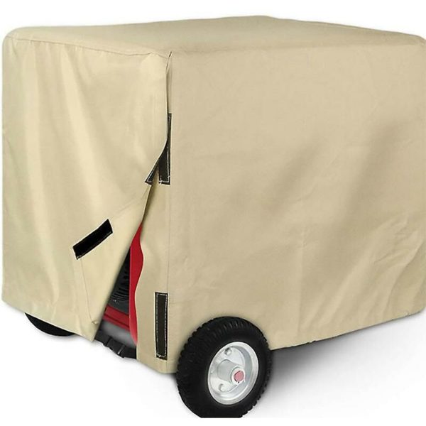 Universal Waterproof Generator Cover 26x20x20 Inch/32x24x24 Inch/38x30x28 Inch - For Most 5000-10000 Watt Generators, Black beige 32x24x24 Inch