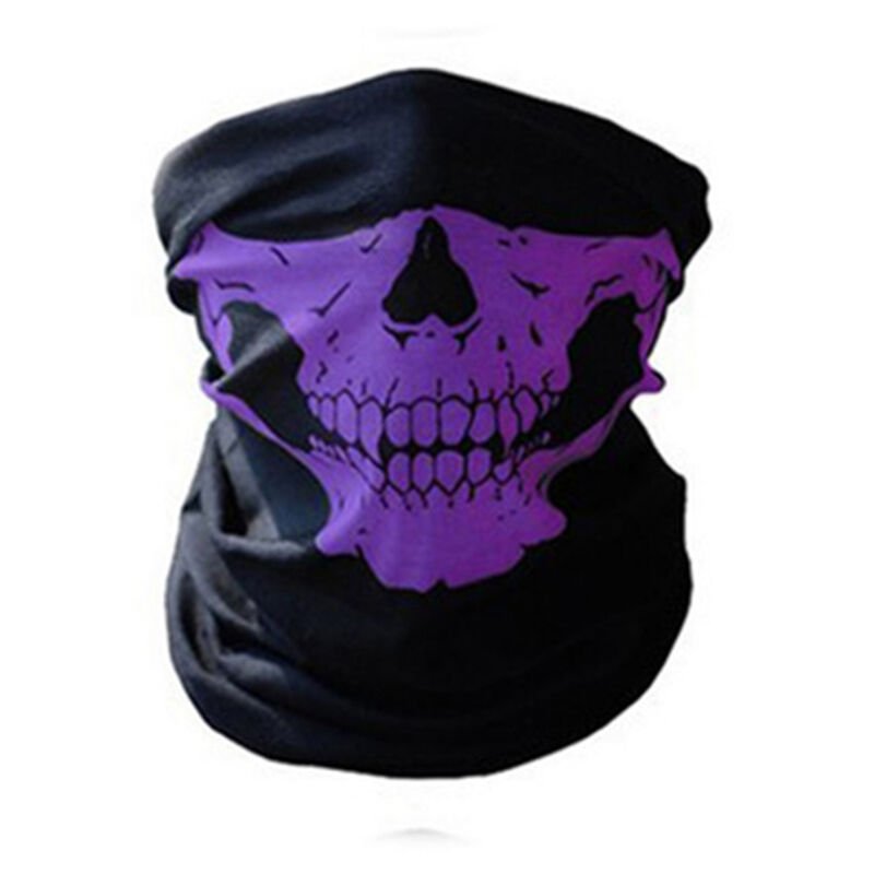 Unseamed Multifunctional Headband Skull Bandana Helmet Neck Face Mask Thermal Scarf Halloween Props