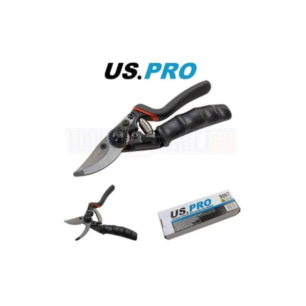 Us Pro - Tools Pruning Shears Secateurs Cutters with Soft Grip Revolving Handle Plant Cutting 9067