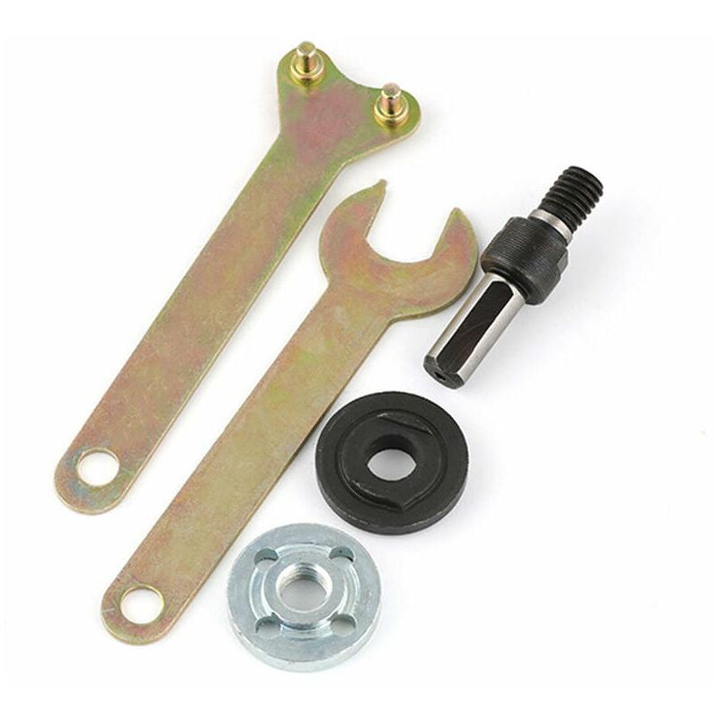 Variable Angle Grinder Kit for Hand Drill, Polishing and Grinding Accessories (10mm Shank Conversion Sleeve)