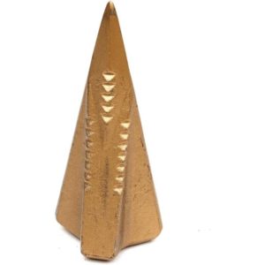 Viipoo Log Chopping Cone, Manganese Steel Log Splitter - Manual Wood Splitter Home Camping Outdoor Log Splitter,Gold