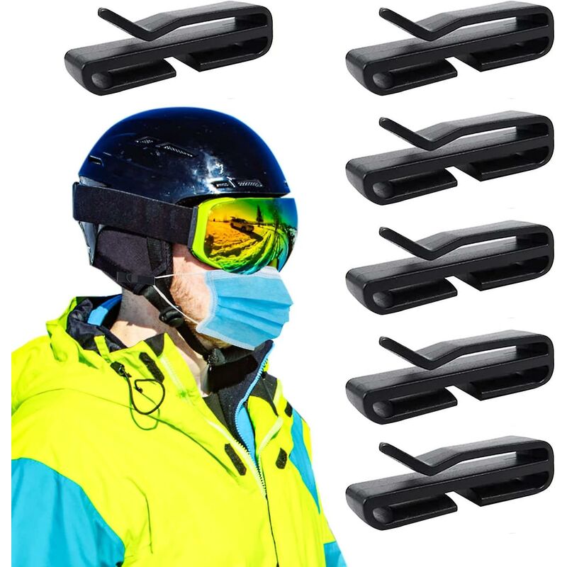 Visor clip for ski helmet, visor clip holder for snow helmet, snowboard helmet, ski helmet, helmet accessories