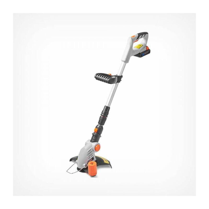 VonHaus Cordless Grass Trimmer with 20V MAX Battery, Charger & 12 x Plastic Blades Included - 180° Adjustable Head, 25cm Cutting Path & Telescopic