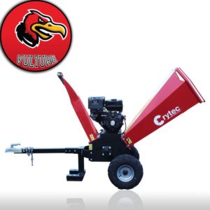 Vulture 15hp Petrol Wood Chipper Shredder Mulcher - Crytec