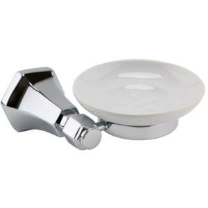 Washington Soap Basket with Ceramic Soap Dish - Chrome - Chrome - RAK