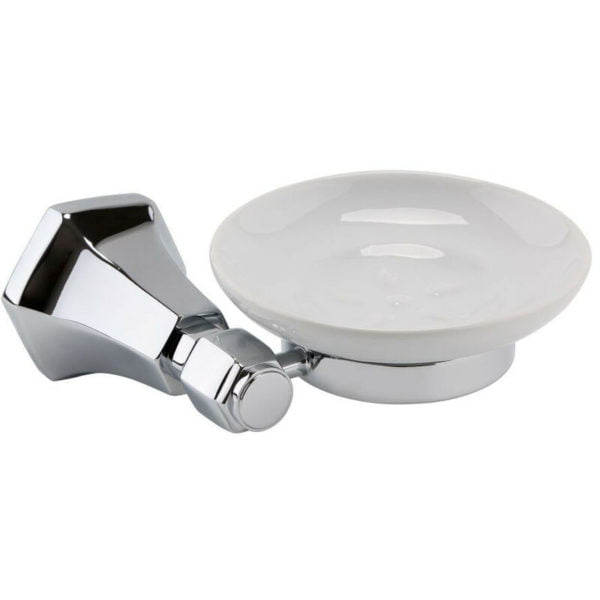 Washington Soap Basket with Ceramic Soap Dish - Chrome - Chrome - RAK