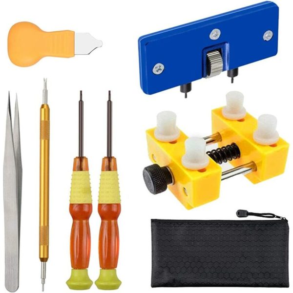 Watch Repair Kit, Professional Watch Battery Replacement Kit and Tool to Open Watch Case Screws